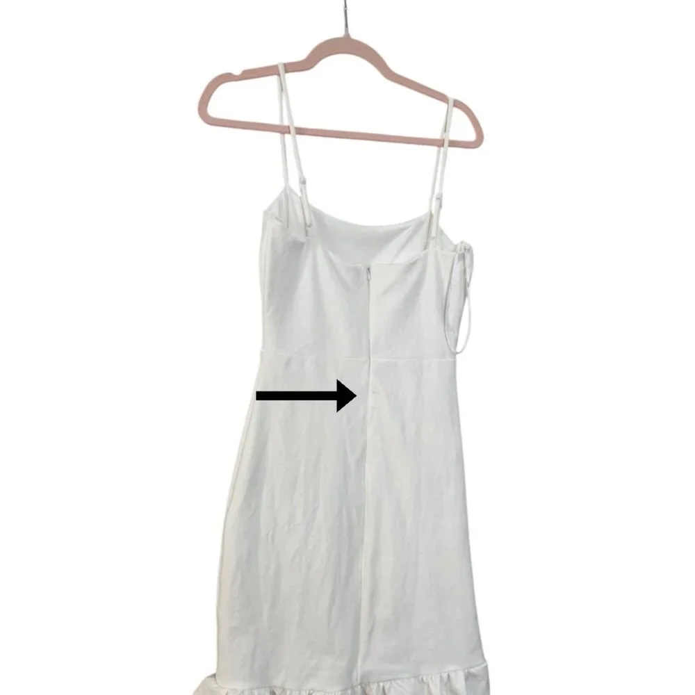 Lulu's Elegant White Ruffle Mini Dress - Picture 11 of 14